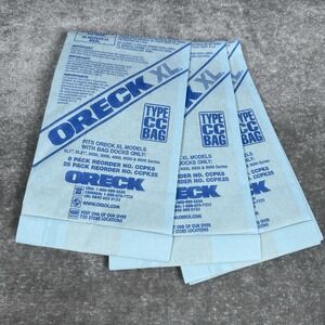 Oreck XL‎ Vacuum Bags - 3 New Open Bag Type CC CCPK8 CCPK25